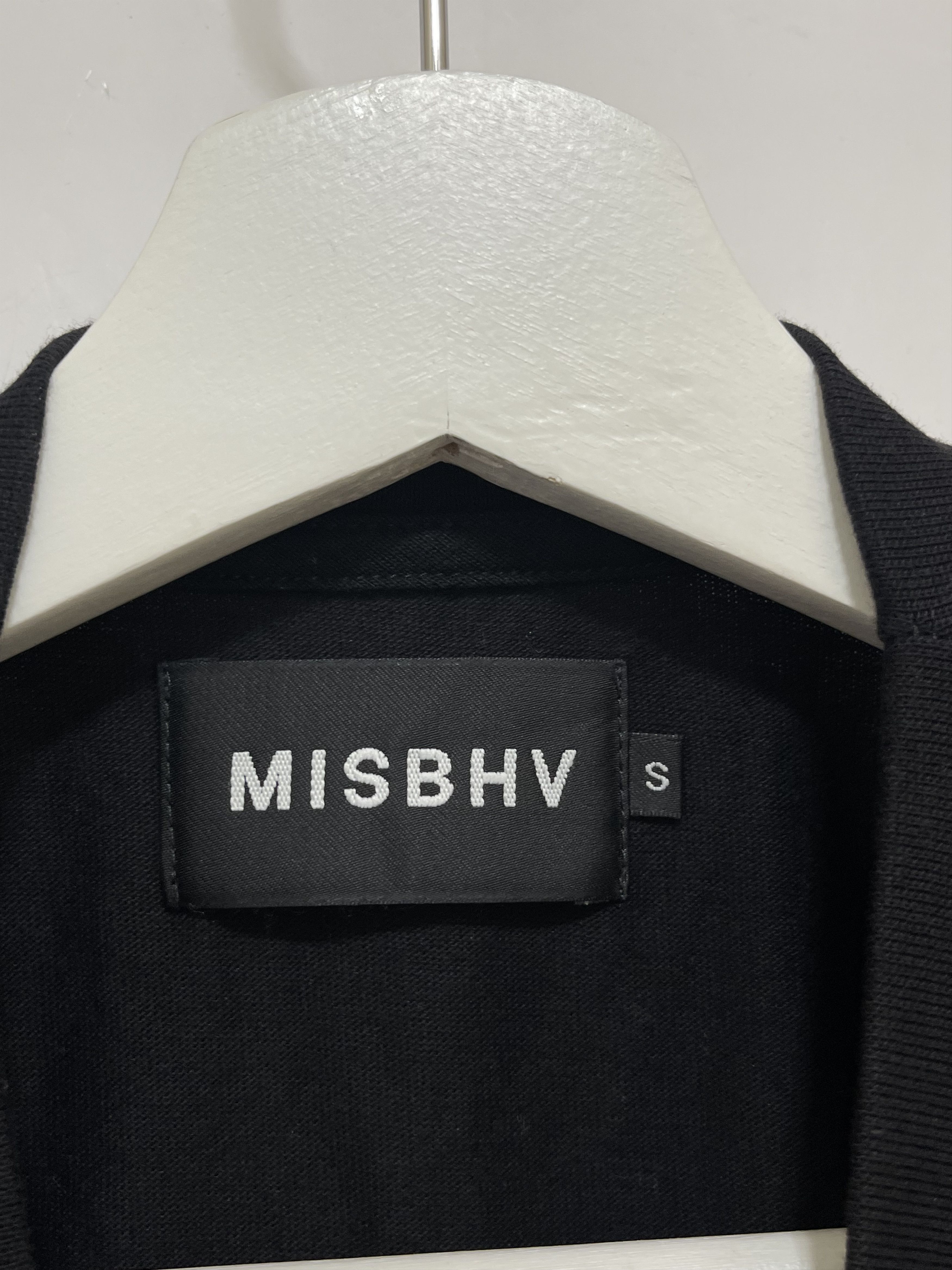 Misbhv MISBHV BLACK TEE BLING RHINESTONES SPELLOUT LOGO PRINT RARE Size US S / EU 44-46 / 1 - 7 Thumbnail