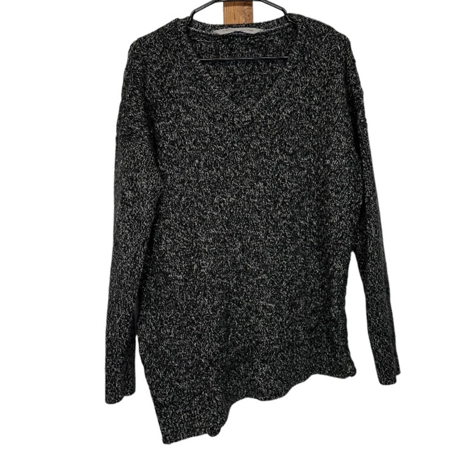 Athleta Athleta Wool Cashmere Black & White Knit Long Sleeve Sweater Size XL / US 12-14 / IT 48-50 - 1 Thumbnail