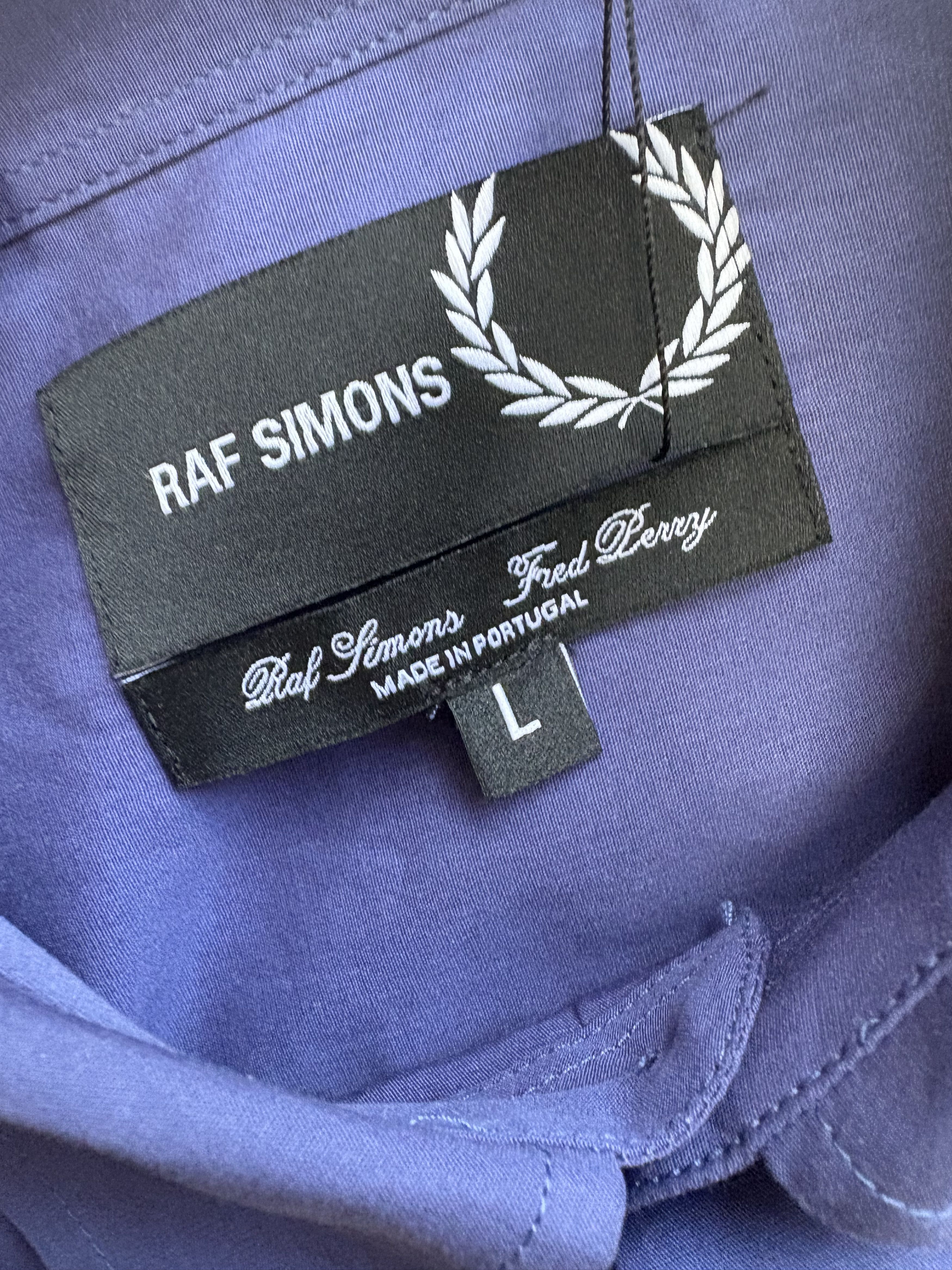 Fred Perry × Raf Simons Raf Simons x Fred Perry Blue Patch Shirt BNWT L Size US L / EU 52-54 / 3 - 6 Thumbnail