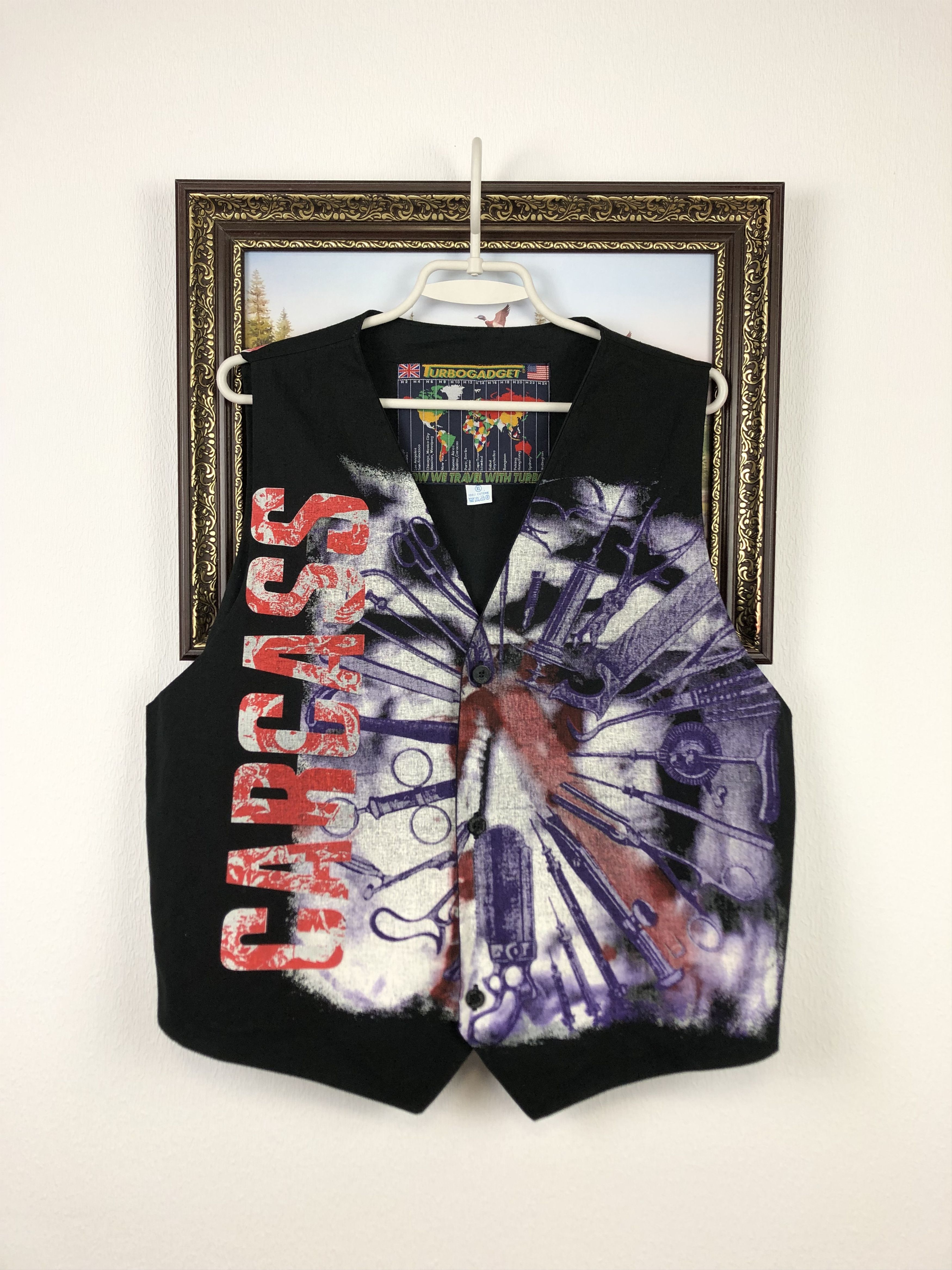 Band Tees × Vintage Vintage Carcass Vest Shirt Death Metal Hardcore Grind Core Size US XL / EU 56 / 4 - 1 Thumbnail