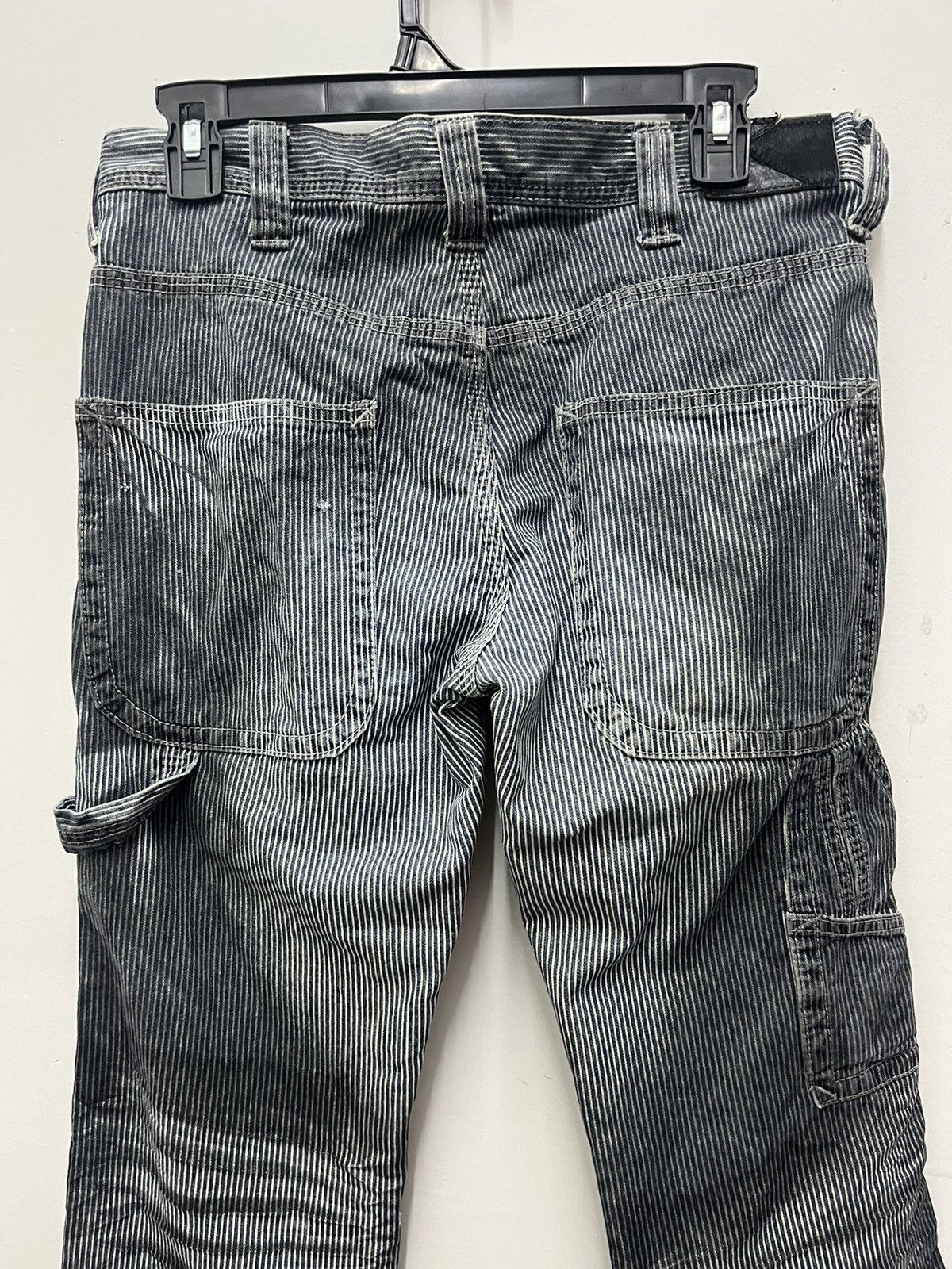 Japanese Brand Gostar De Fuga Japan Hickory Workwear Distressed Denim Pants Size US 31 - 4 Thumbnail