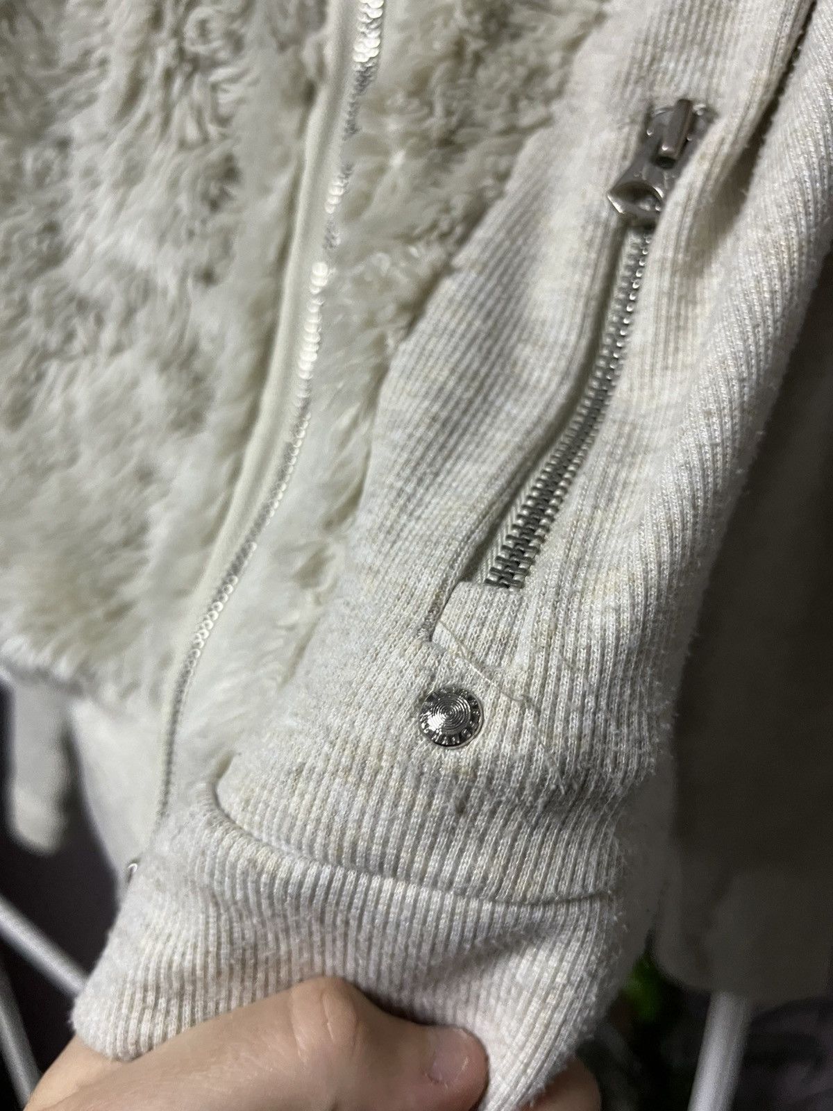 Giorgio Armani Vintage Giorgio Armani Y2K Avant Garde Fur Zip Hoodie Size S / US 4 / IT 40 - 3 Thumbnail