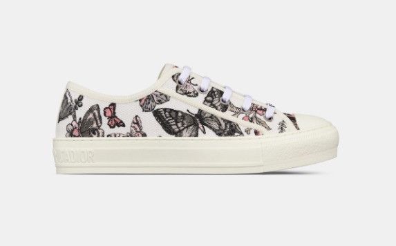Dior o1w1db11224 Embroidered Cotton Sneakers in Multicolor Size US 10 / IT 40 - 1 Thumbnail