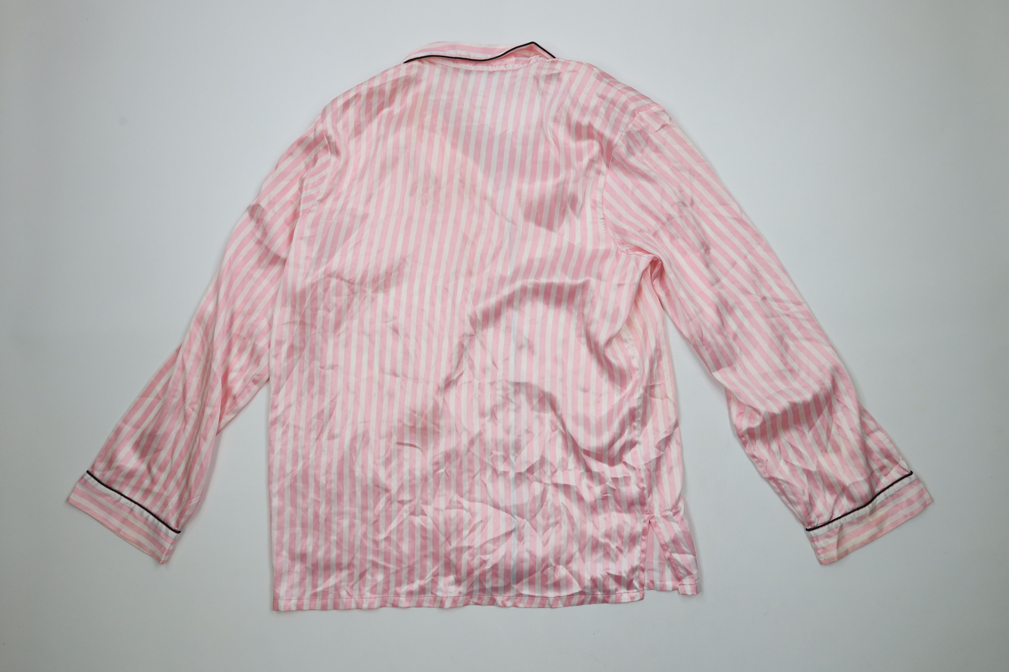 Victoria's Secret × Vintage Vintage Victoria's Secret Silky Polyester Striped Pajamas Size L / US 10 / IT 46 - 11 Thumbnail