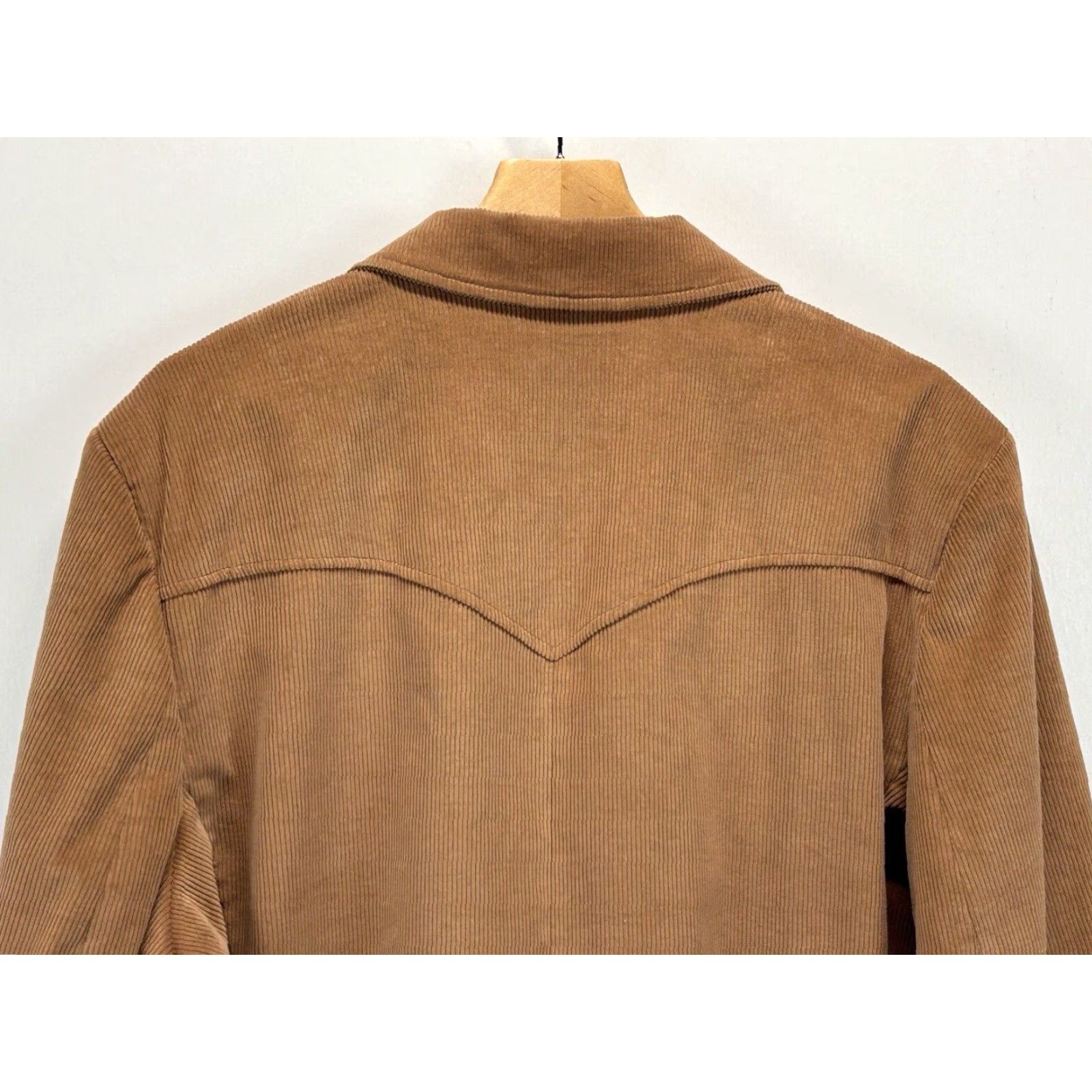 YOKE VINTAGE Pioneer Wear Blazer Jacket Men Big & Tall 42L Brown Corduroy Western Cowhide Casual Size 42L - 4 Thumbnail