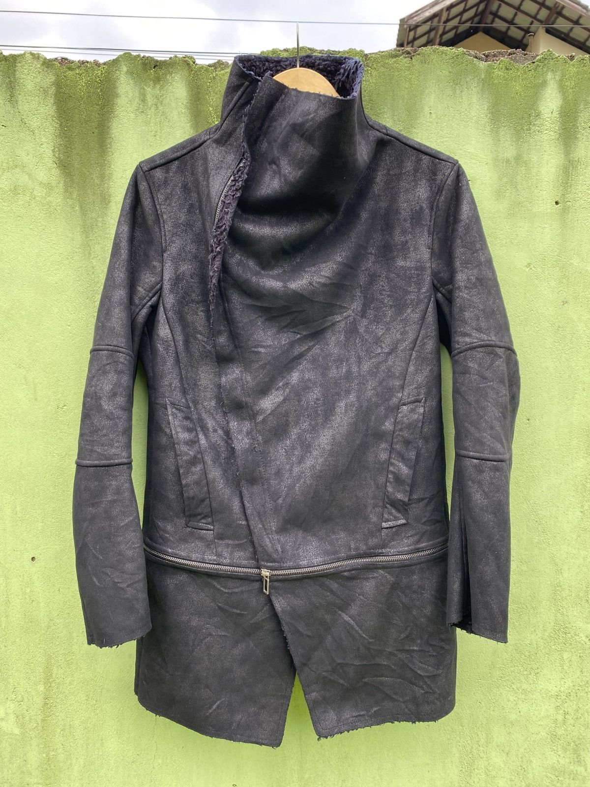 ANDEW Andew Suede Avant Garde Style Asymmetrical Goth Dark Luxury Size US M / EU 48-50 / 2 - 2 Thumbnail
