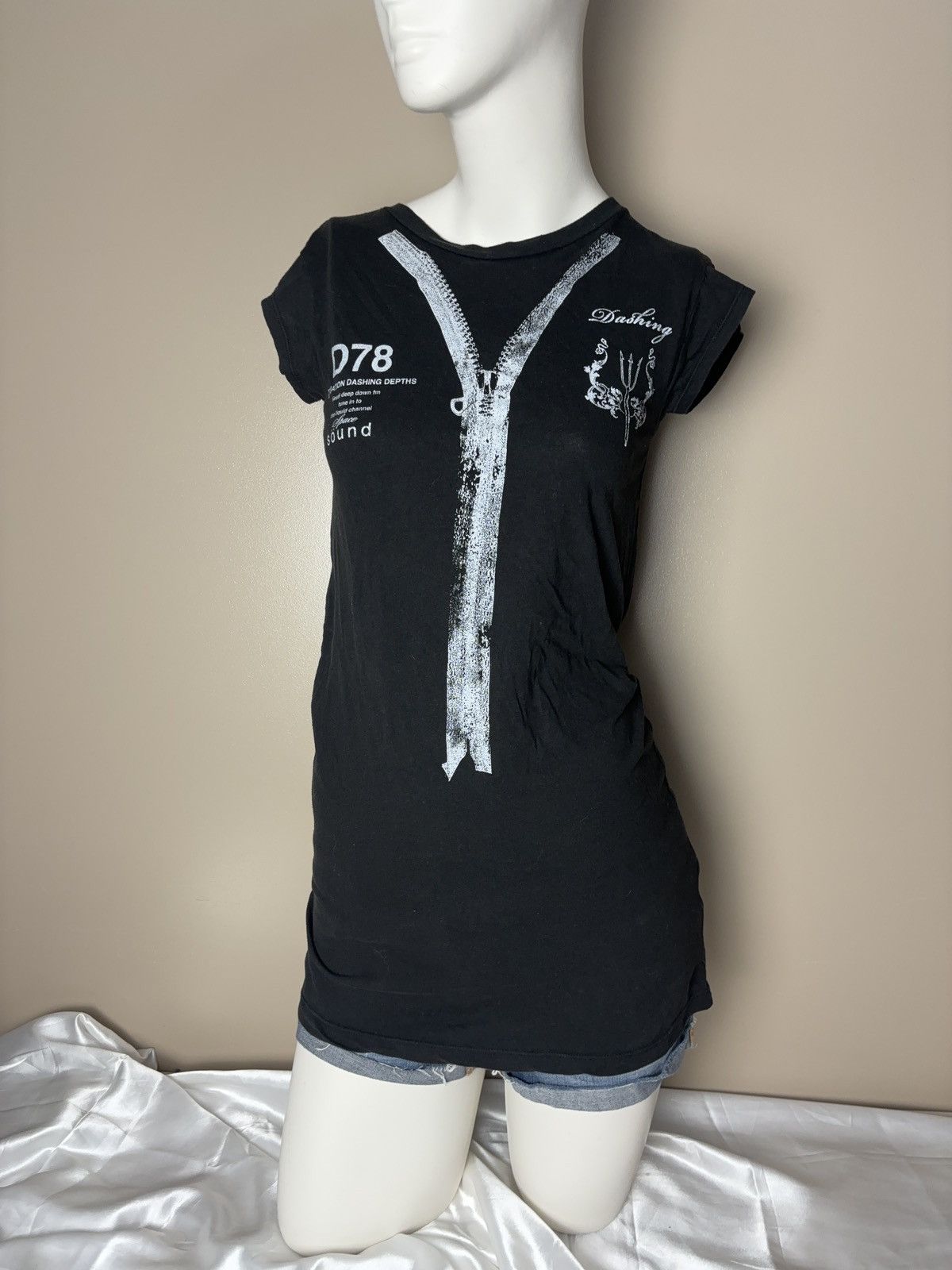 Diesel Diesel vintage tunic printed long t-shirt tee Size S / US 4 / IT 40 - 1 Thumbnail