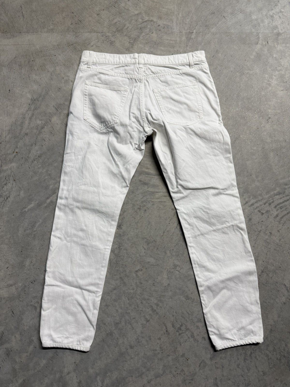 Saint Laurent Paris Saint Laurent White Skinny Jeans Size US 32 / EU 48 - 2 Thumbnail