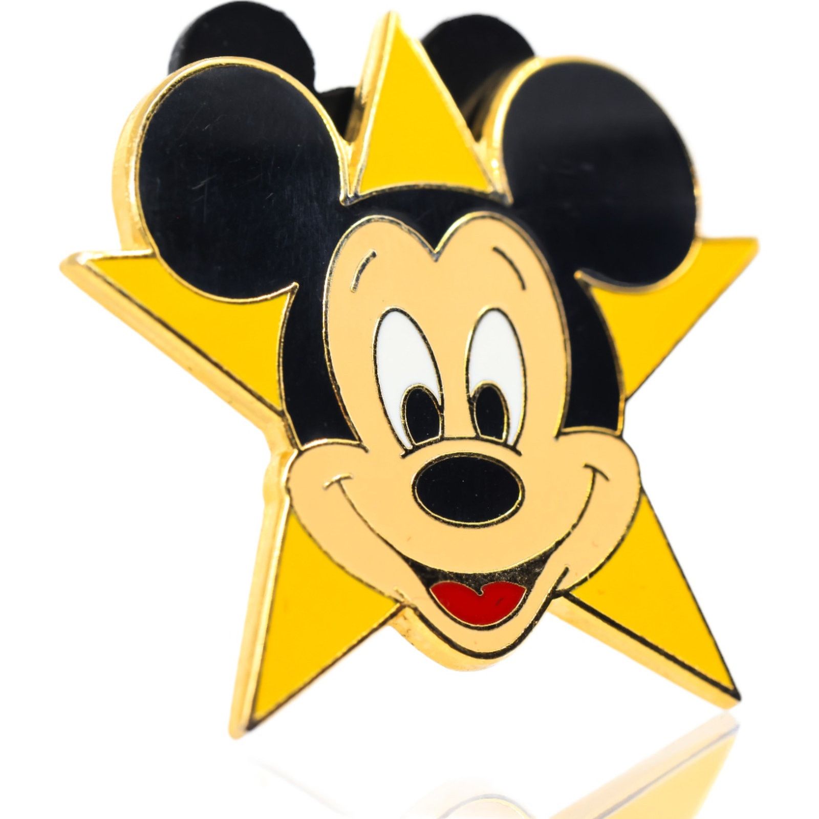Disney Disney Mickey Mouse Head on Yellow Star Hollywood 2002 Pin Size ONE SIZE - 3 Thumbnail