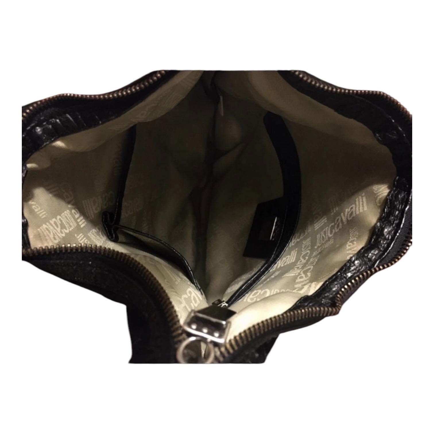 Roberto Cavalli The Cavalli Pleated Leather Shoulder Bag Size ONE SIZE - 9 Thumbnail