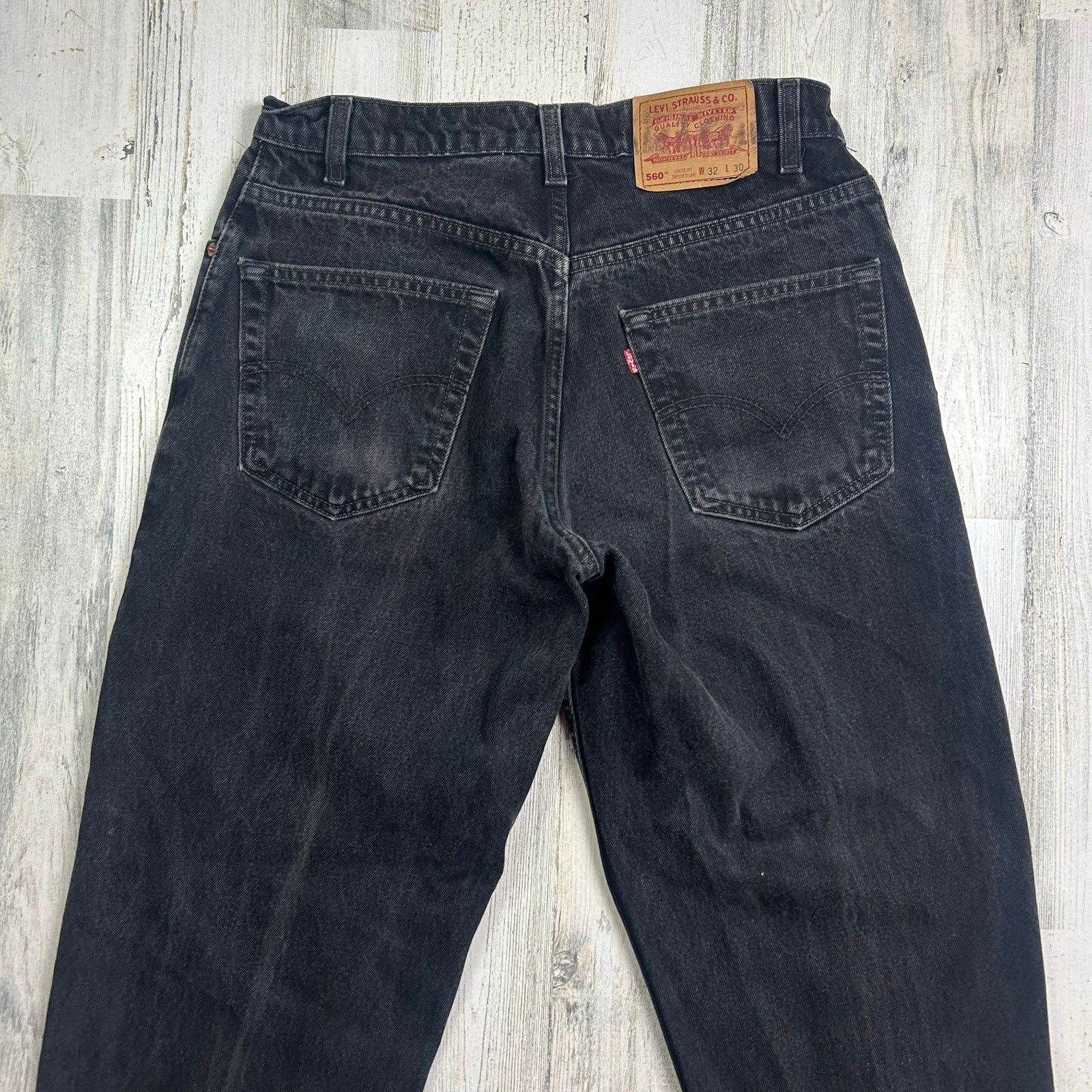 Levi's × Vintage Vintage 1990s 560 Black Levis Size US 32 / EU 48 - 9 Thumbnail