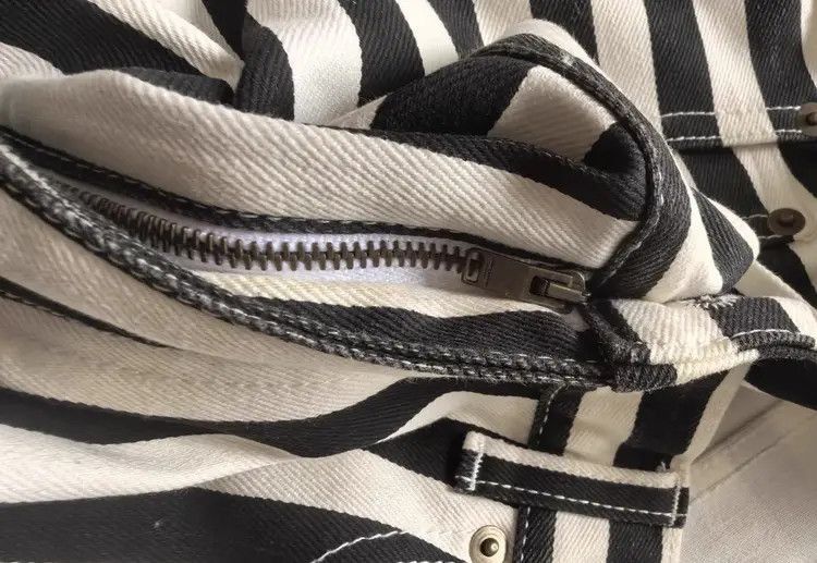 Saint Laurent Paris Saint Laurent Paris Saint Laurent Paris 13AW Runway Stripe Size US 33 - 4 Thumbnail
