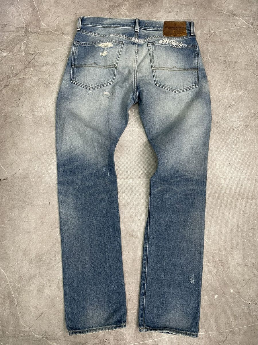 Polo Ralph Lauren Ralph Lauren denim supply distressed jeans pants y2k style Size US 32 / EU 48 - 9 Thumbnail