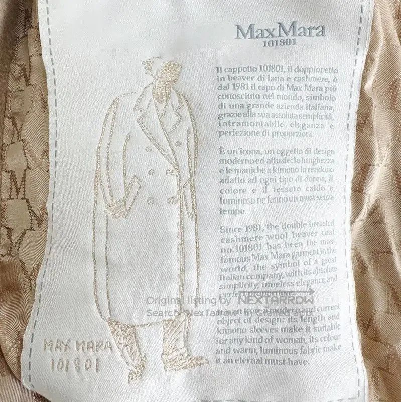 Max Mara MaxMara Camel Cashmere Coat for Women . Size L / US 10 / IT 46 - 4 Thumbnail