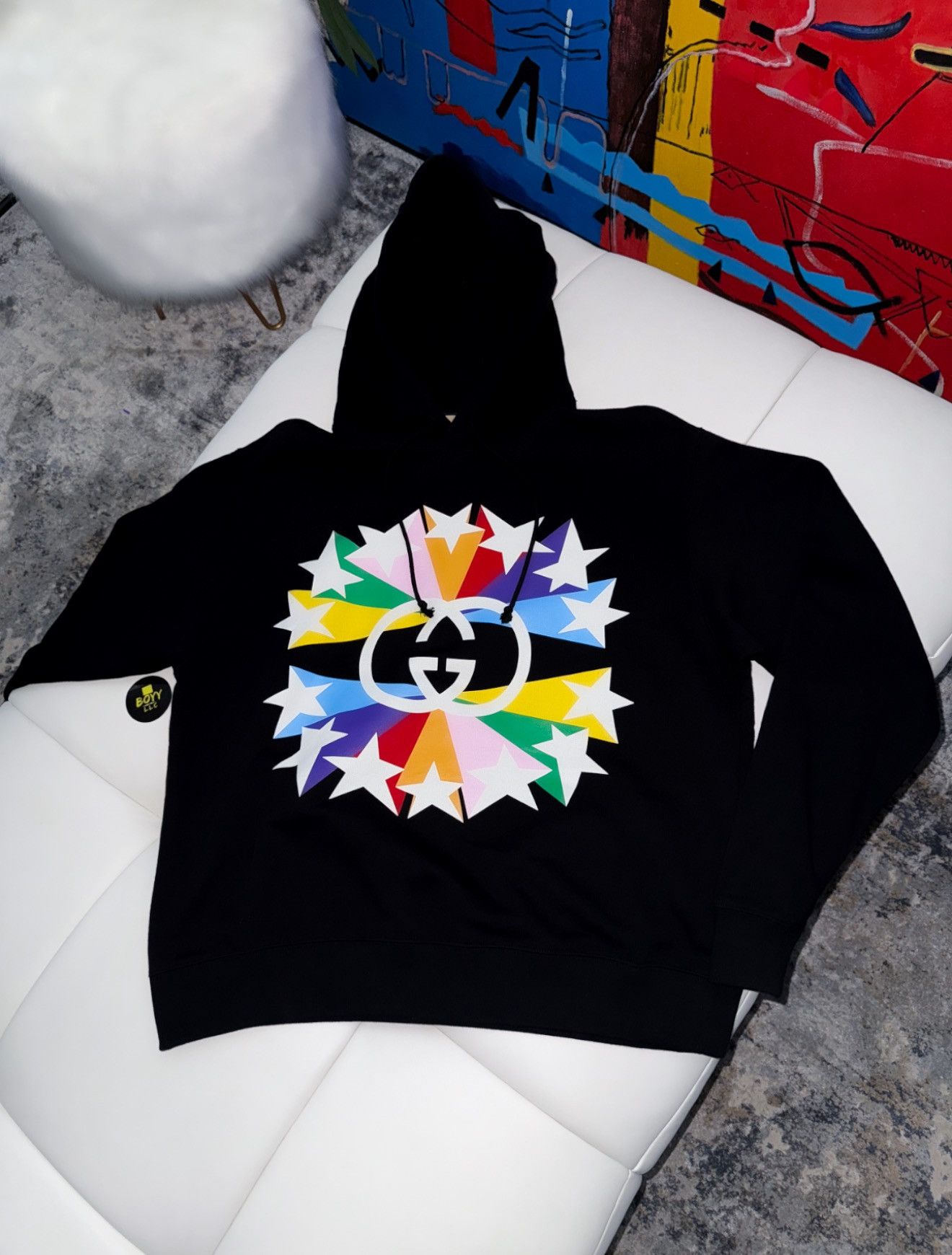 Gucci Gucci star print logo hoodie Size US XS / EU 42 / 0 - 2 Thumbnail