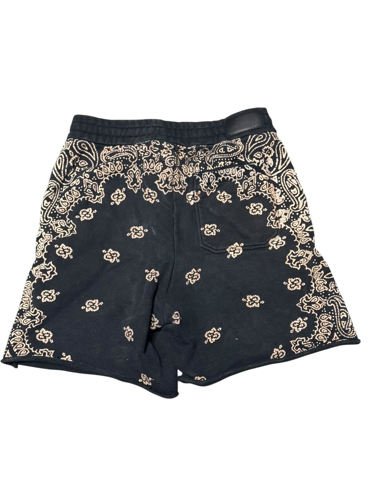 Amiri Amiri Bandana Black Beach Shorts Size US 34 / EU 50 - 2 Thumbnail