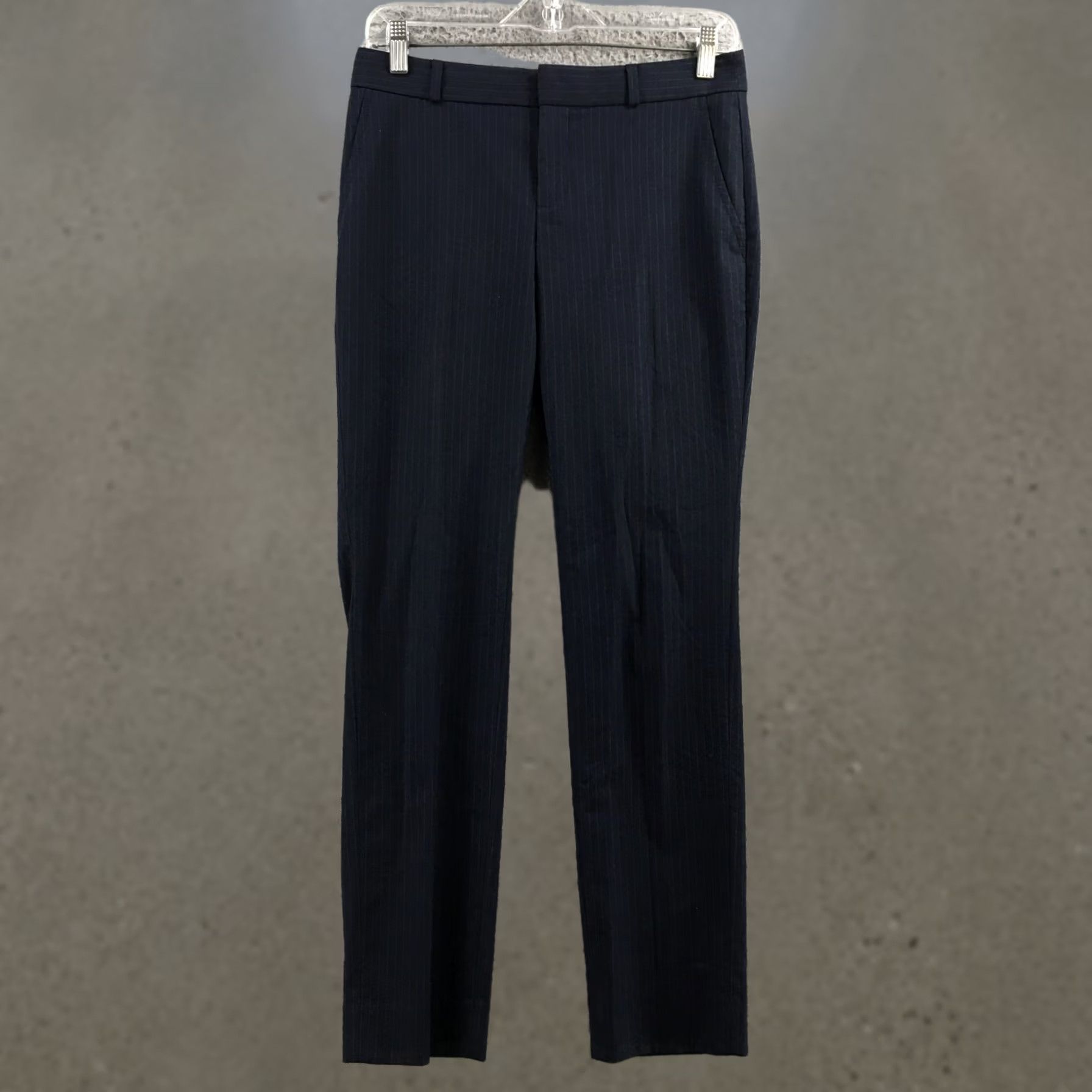 Banana Republic Banana Republic Dress Pants Womens 0 Blue Pinstriped Mid Rise Zip Fly Casual Dress Pants Womens Regular Blue Pinstriped 0 Size 25" / US 0 / IT 36 - 1 Thumbnail