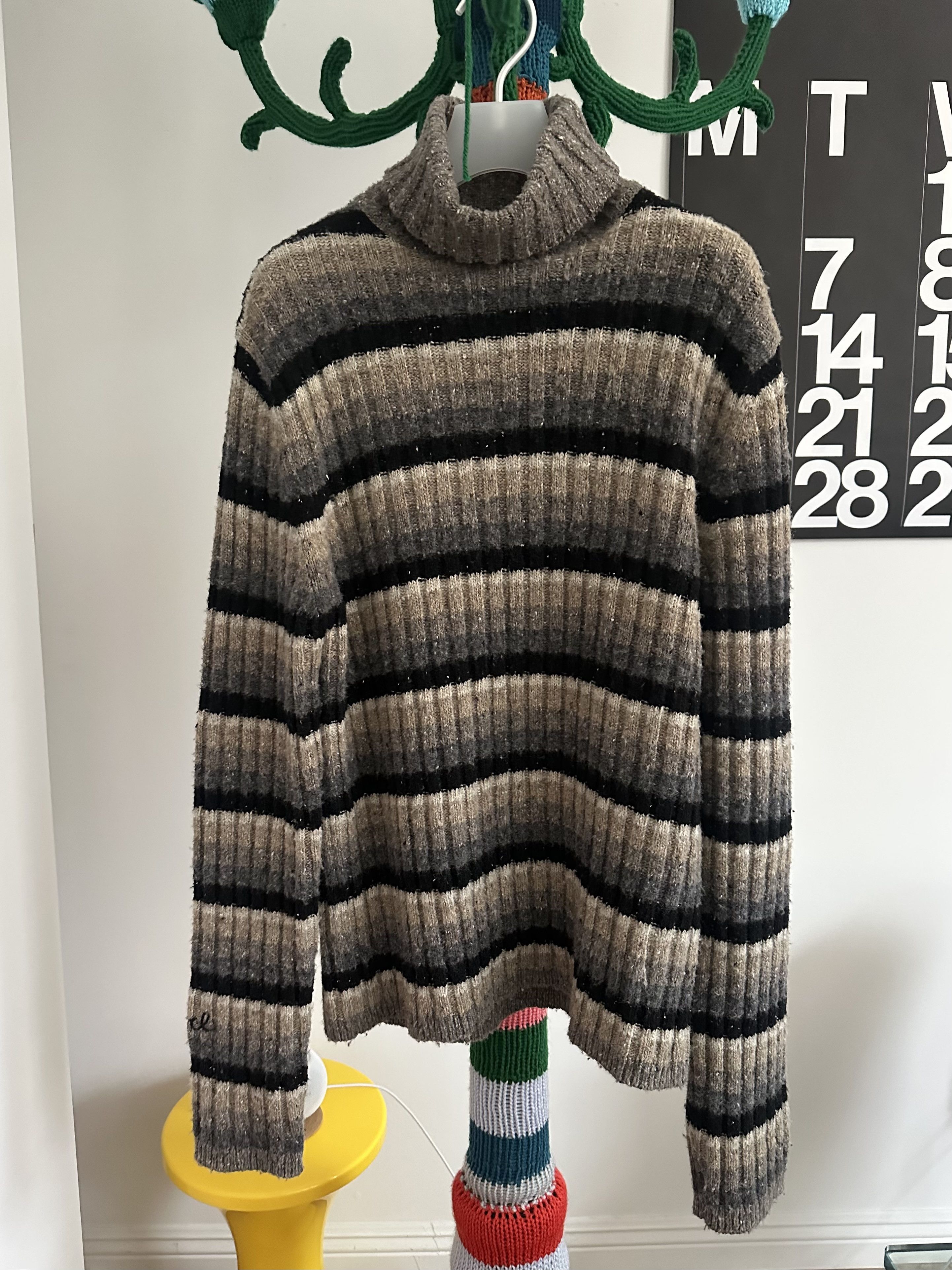 ERL FW24 Striped Turtleneck Size US M / EU 48-50 / 2 - 1 Thumbnail