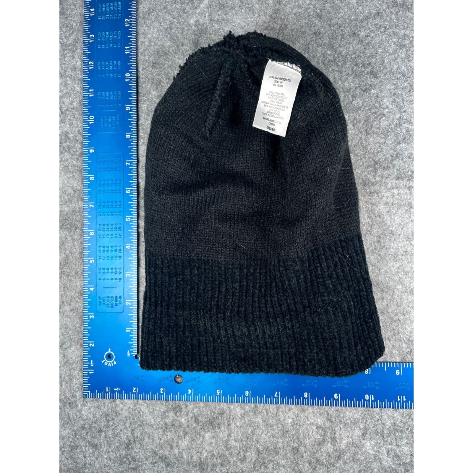 Sears Sears Beanie Adult One Size Black Fair Isle Knit Acrylic Blend Winter Ski Hat/Cap Unisex Adults Knit Beanie Men Women N/A? Size ONE SIZE - 5 Thumbnail