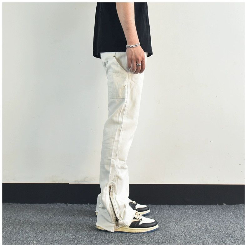 Designer × Japanese Brand × Vintage skate hiphop zipper carpenter flared pants Size US 32 / EU 48 - 5 Thumbnail