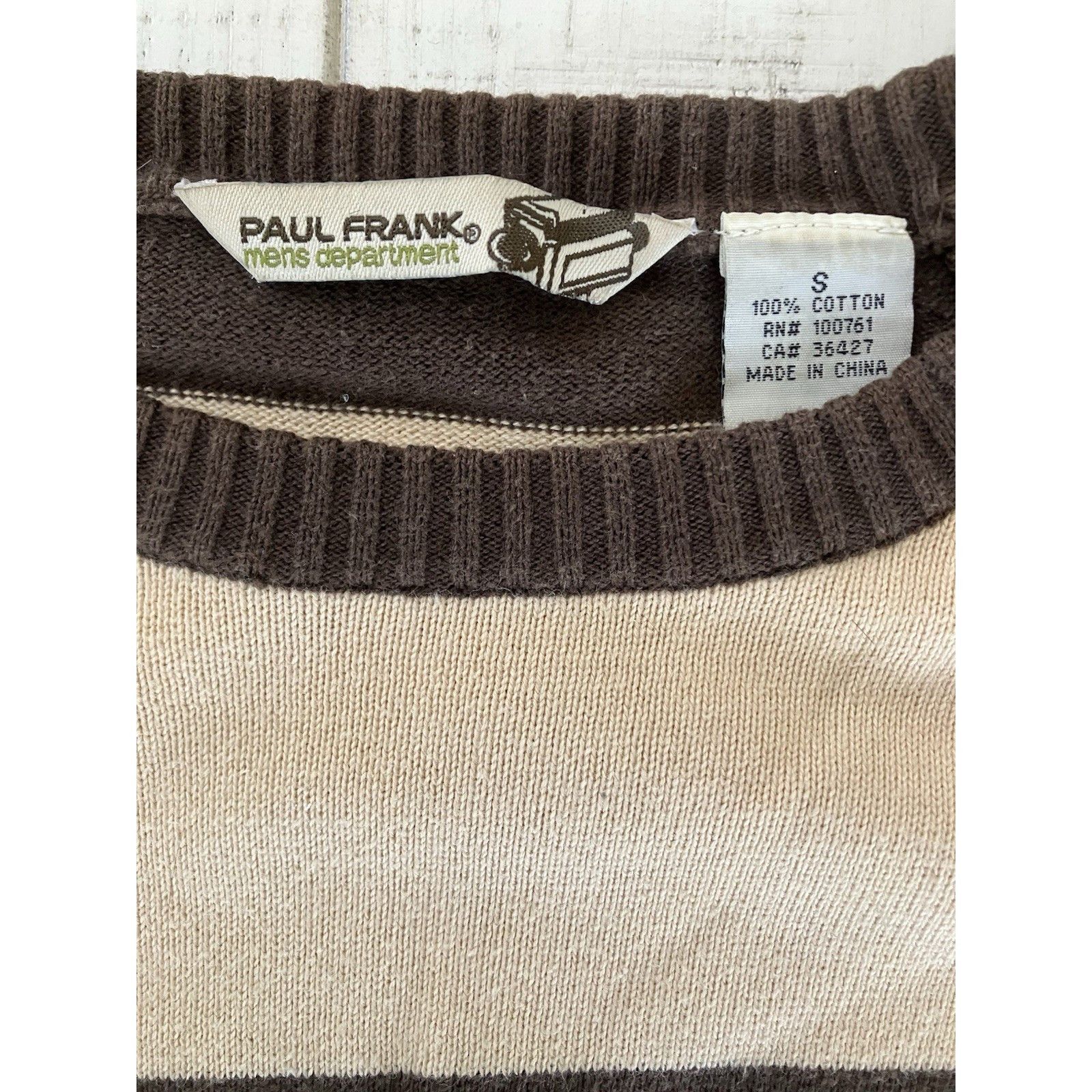 Paul Frank Paul Frank Rugby Stripe Knit Pullover Sweater Y2K Small Brow Size US S / EU 44-46 / 1 - 8 Thumbnail
