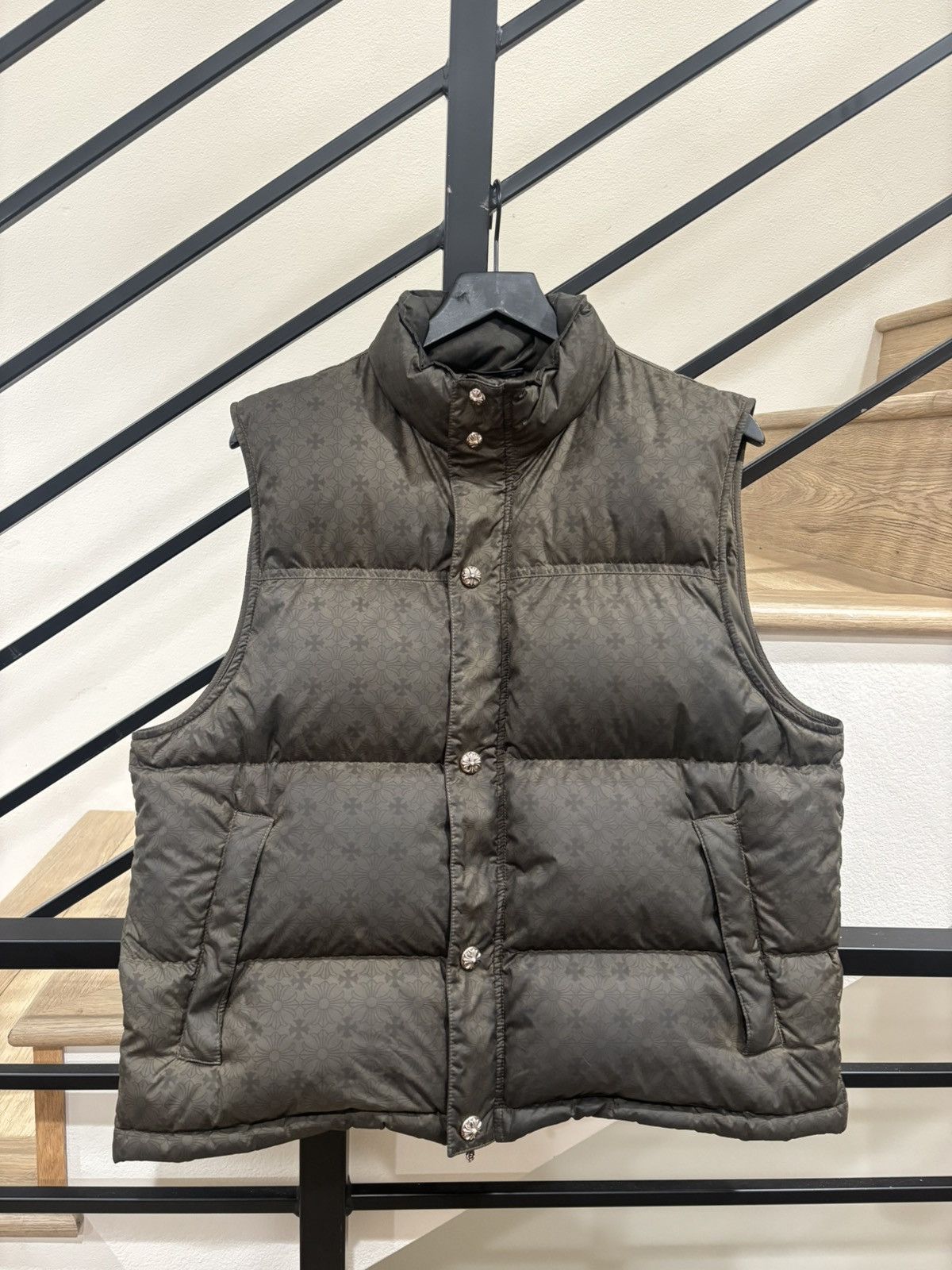 Chrome Hearts Chrome Hearts Army Green Motif Puffer Vest Size US S / EU 44-46 / 1 - 1 Thumbnail