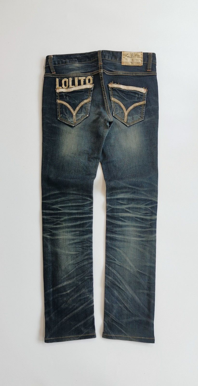 Japanese Brand Lolita Distressed Jeans Size 30" / US 8 / IT 44 - 2 Thumbnail