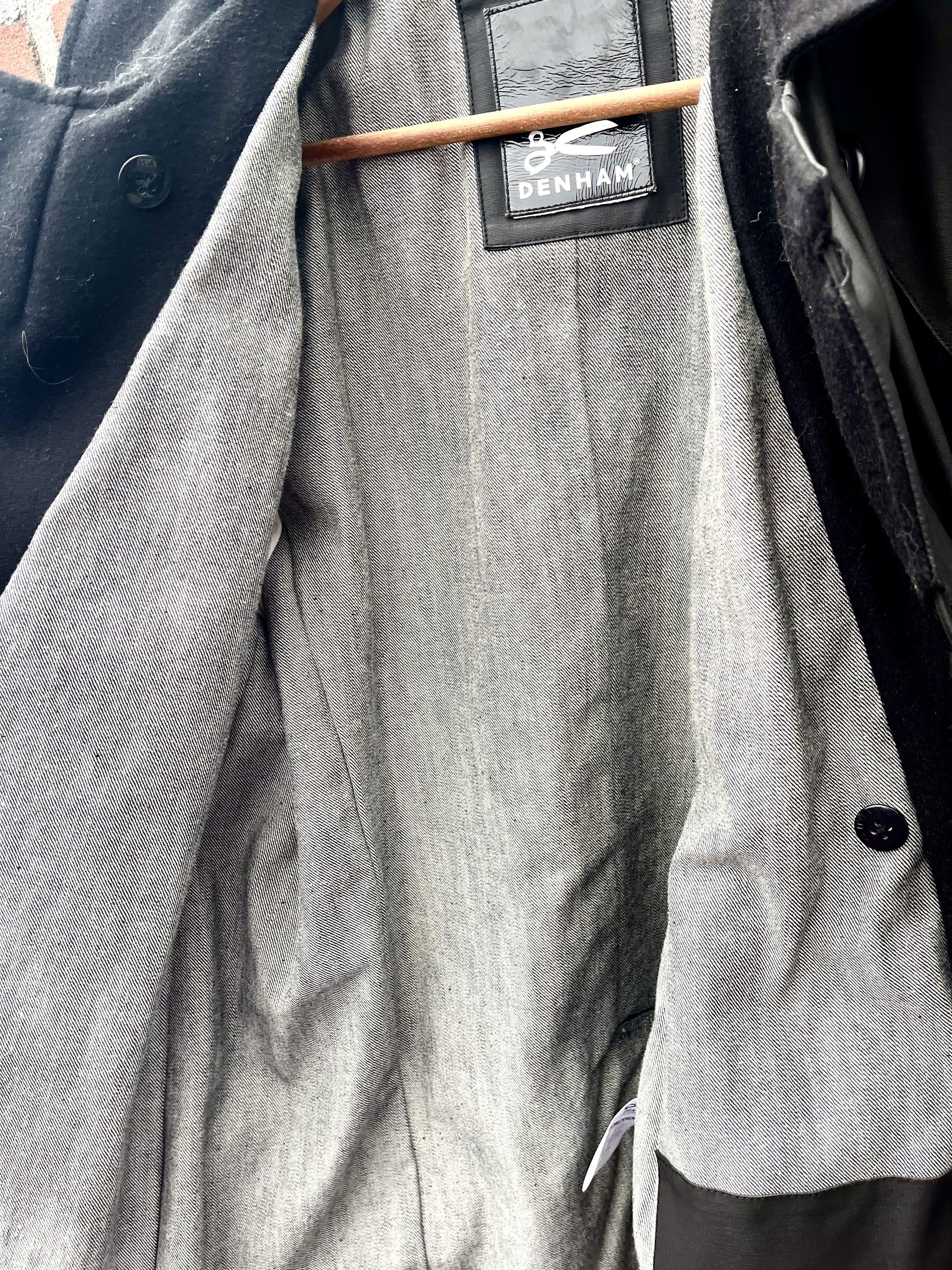 DENHAM Longshore Large black navy army biker rare military Size US L / EU 52-54 / 3 - 12 Thumbnail