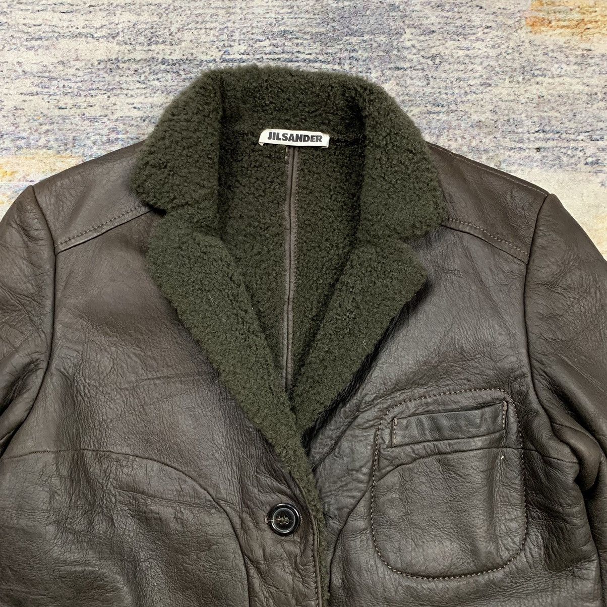 Jil Sander 2000s Jil Sander shearling leather jacket Size M / US 6-8 / IT 42-44 - 3 Thumbnail