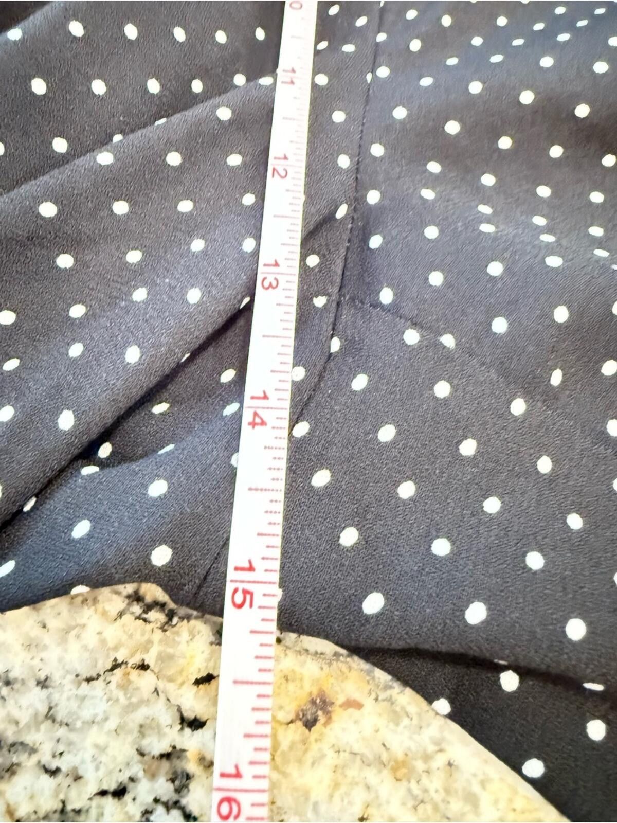 Other Halogen cropped pants black & white polka dots SZ 1X Size 40" / US 18 - 6 Thumbnail