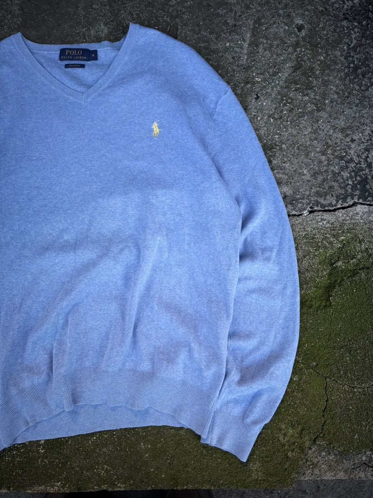 Chaps Ralph Lauren Vintage Polo Ralph Lauren Sky Blue Sweter Size US M / EU 48-50 / 2 - 3 Thumbnail