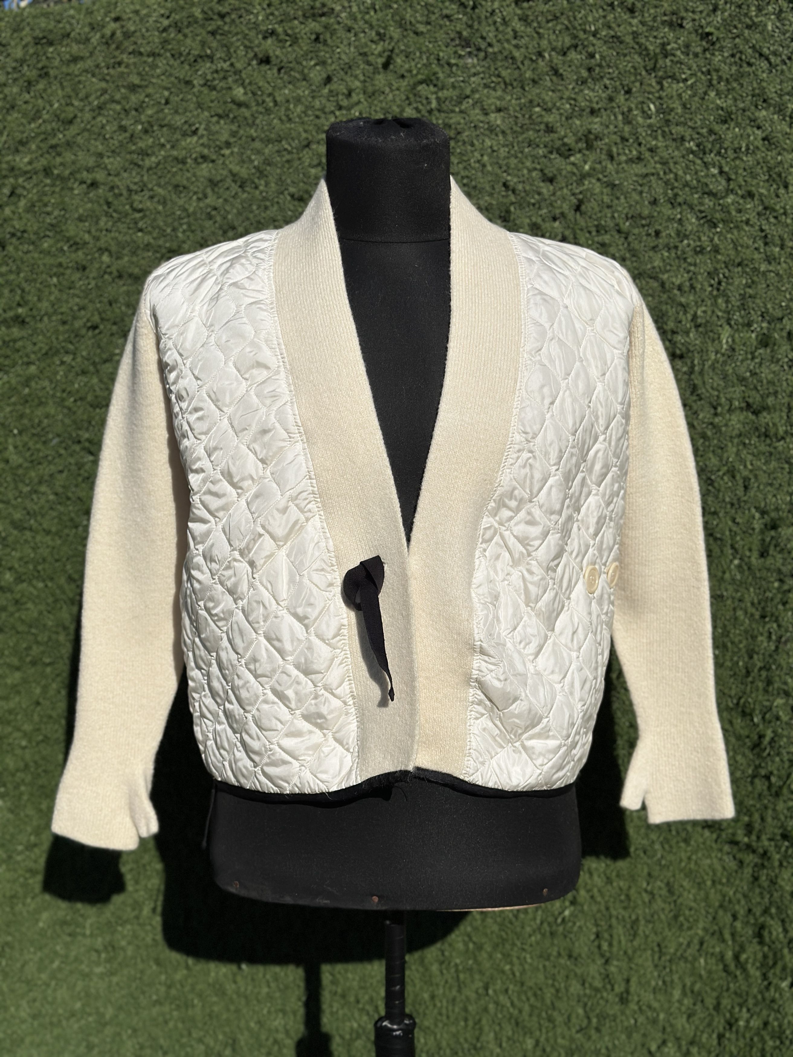Prada Prada Linea Rossa Quilted Wool Hybrid Jacket IT40 Italy Size S / US 4 / IT 40 - 1 Thumbnail