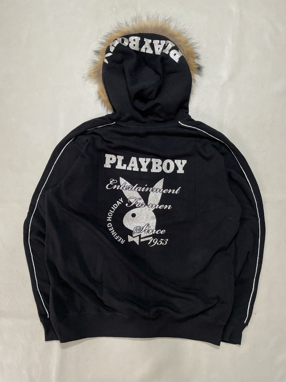 Hysteric Glamour Vintage Playboy Zip Fur Hoodie ifsix lgb style Size US XL / EU 56 / 4 - 3 Thumbnail