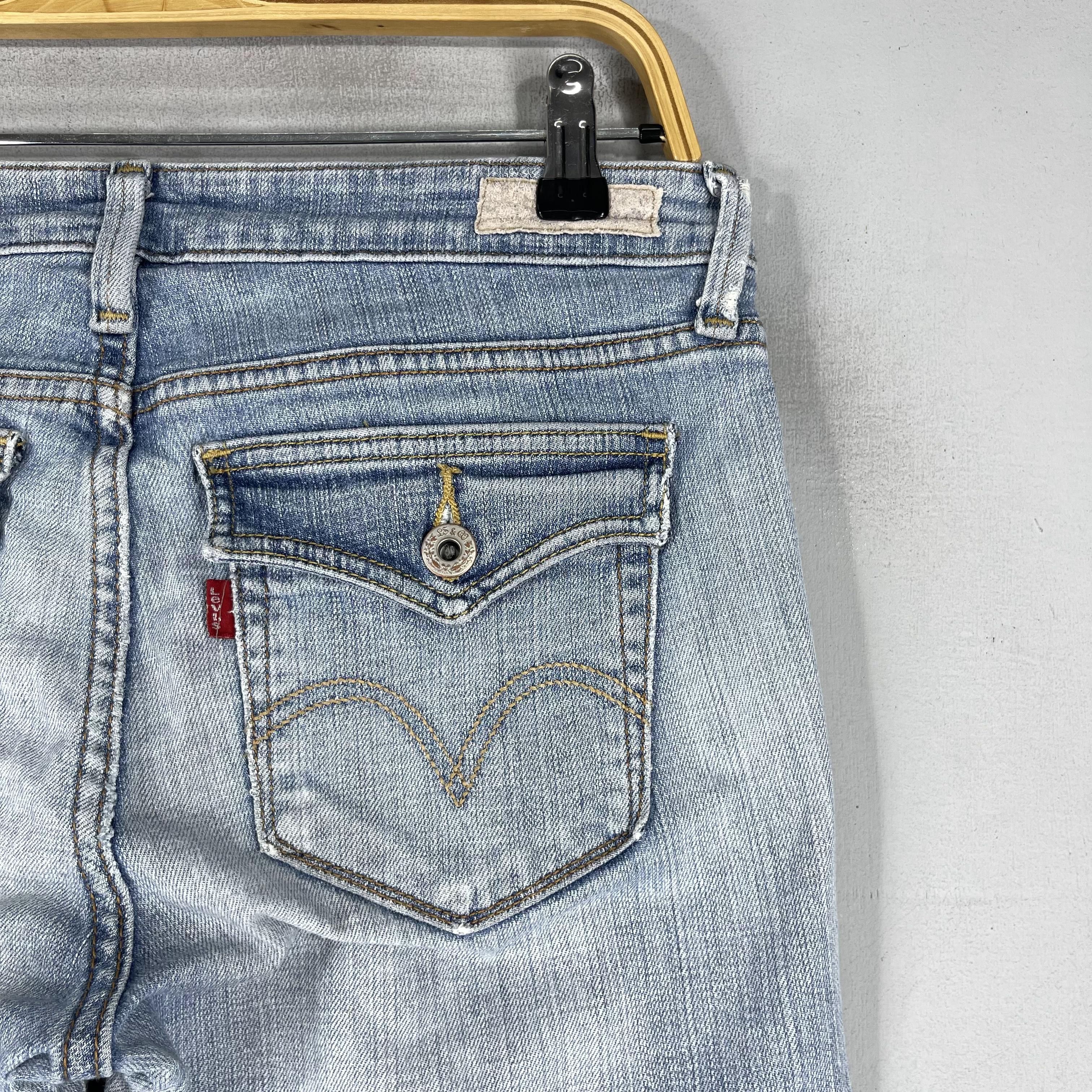 Levi's × Vintage W31 L31 Vintage Levis 545 Distressed Low Bootcut Jeans Size 31" - 7 Thumbnail