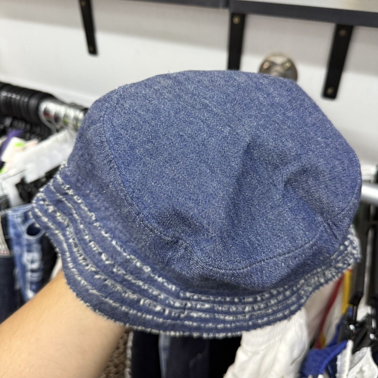 Hysteric Glamour Hysteric Glamour Hagi Inspired Frayed Denim Bucket Hat Size ONE SIZE - 6 Thumbnail