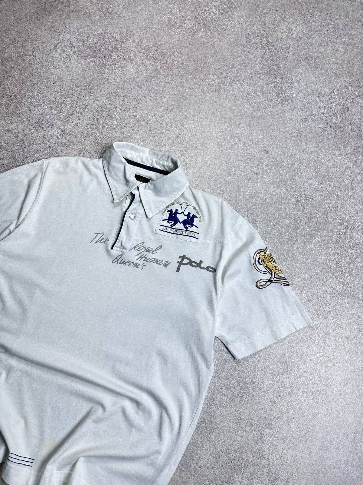 La Martina Vintage 90s La Martina Archival Polo Shirt L Size US L / EU 52-54 / 3 - 2 Thumbnail