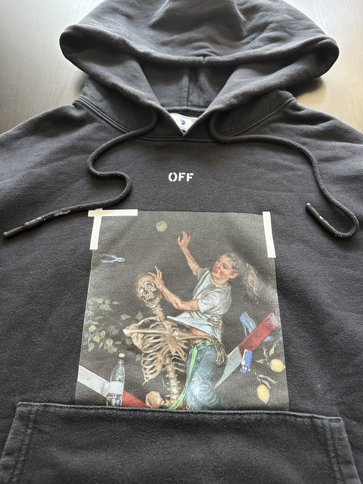 Off-White Off-White Pascal Skeleton Hoodie Black M Size US M / EU 48-50 / 2 - 2 Thumbnail