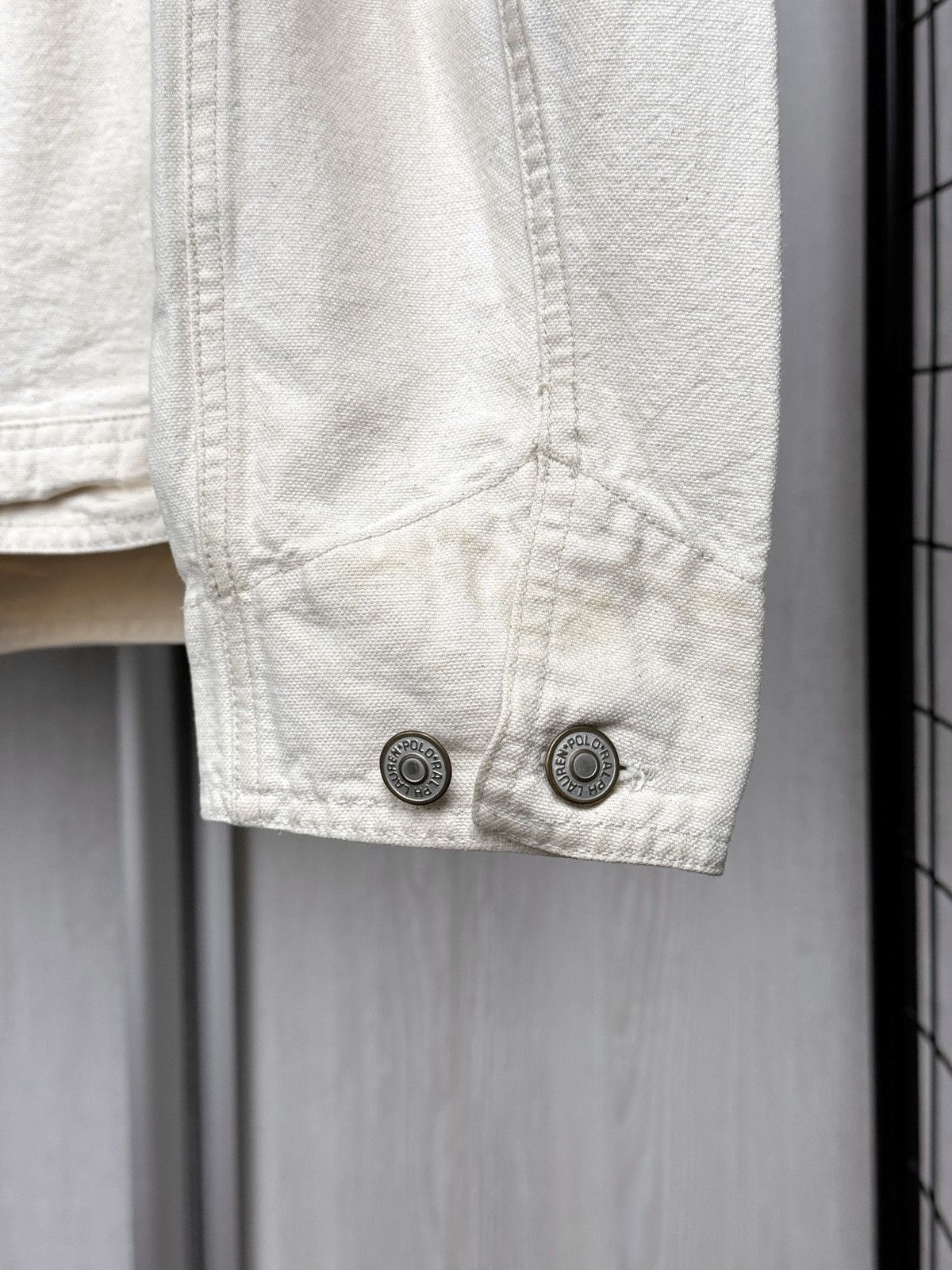 Polo Ralph Lauren Polo Ralph Lauren beige vintage 00’s denim zip up jacket L Size US L / EU 52-54 / 3 - 9 Thumbnail