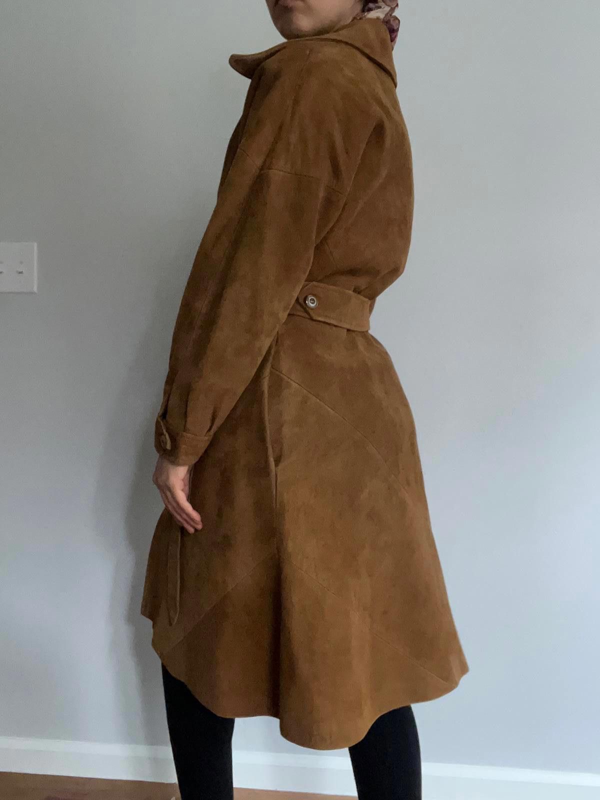 Other Women’s small suede leather coat with belt Size S / US 4 / IT 40 - 5 Thumbnail