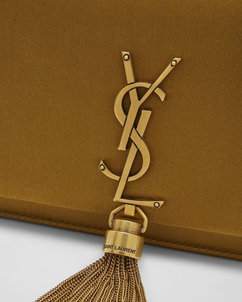 Saint Laurent Paris o1b1hav110325 Size: OS / Kate Wallet On Chain in Gold Size ONE SIZE - 7 Thumbnail
