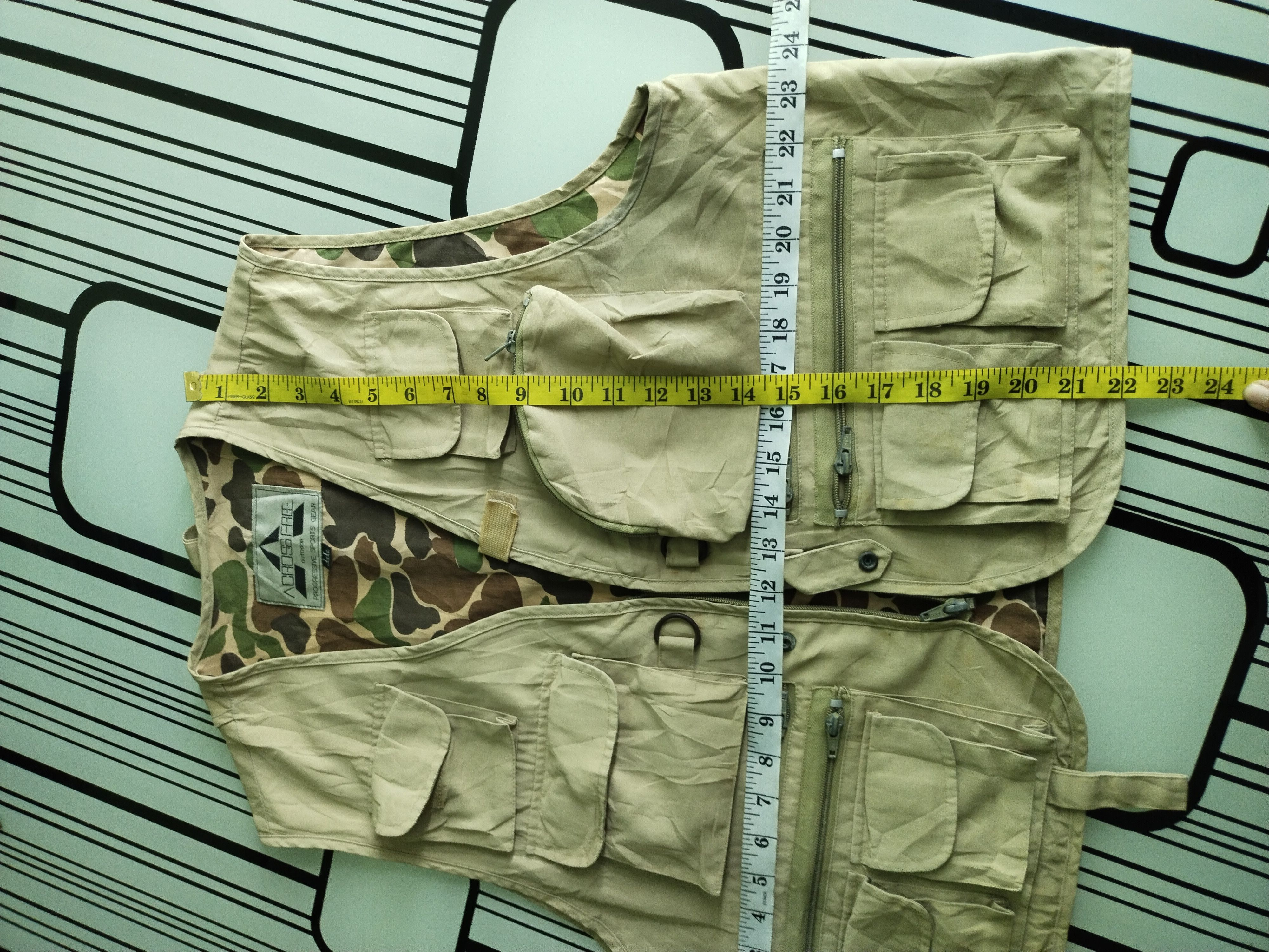 Gear for Sports 🔥 Vtg Camo Vest Reversible Tactical Pocket Size US L / EU 52-54 / 3 - 12 Thumbnail