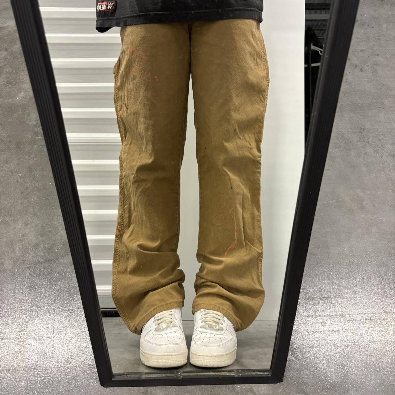 Vintage Crazy Vintage Y2K/2000s Baggy Brown Workwear Khaki Dickies Carpenter Pants! Size US 34 / EU 50 - 1 Thumbnail