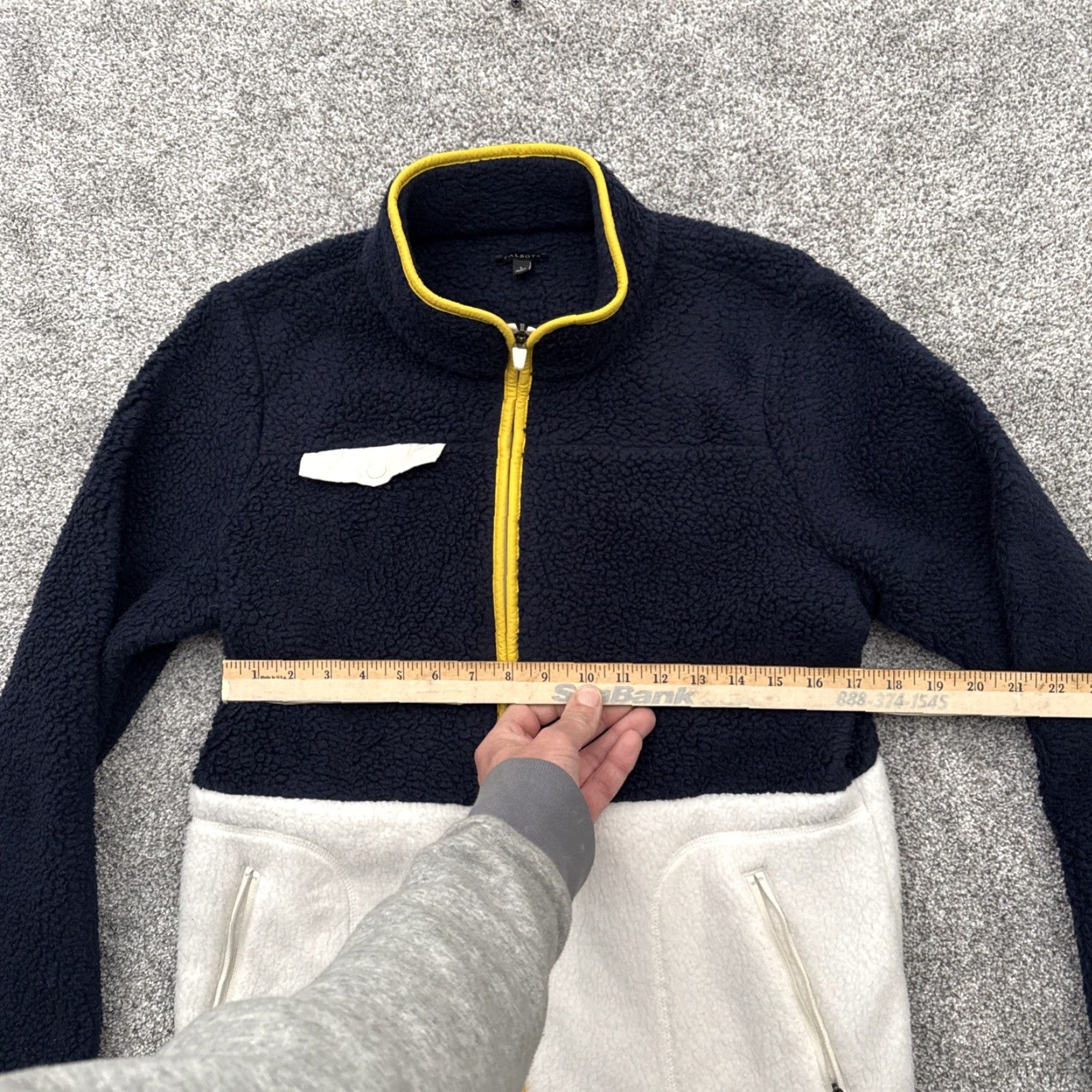 Talbots Talbots Fleece Jacket Womens Large Preppy Colorblock Minimalist Cozy Full Zip Pockets Multicolor 100% Polyester Regular Fit Modern Outdoor Casual Size L / US 10 / IT 46 - 3 Thumbnail