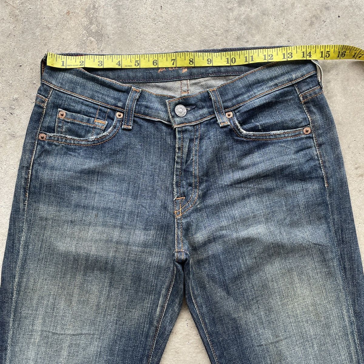 7 For All Mankind × Jean Vintage 7 For All Mankind USA Flare Faded Jeans Pants W29 Size US 29 - 5 Thumbnail