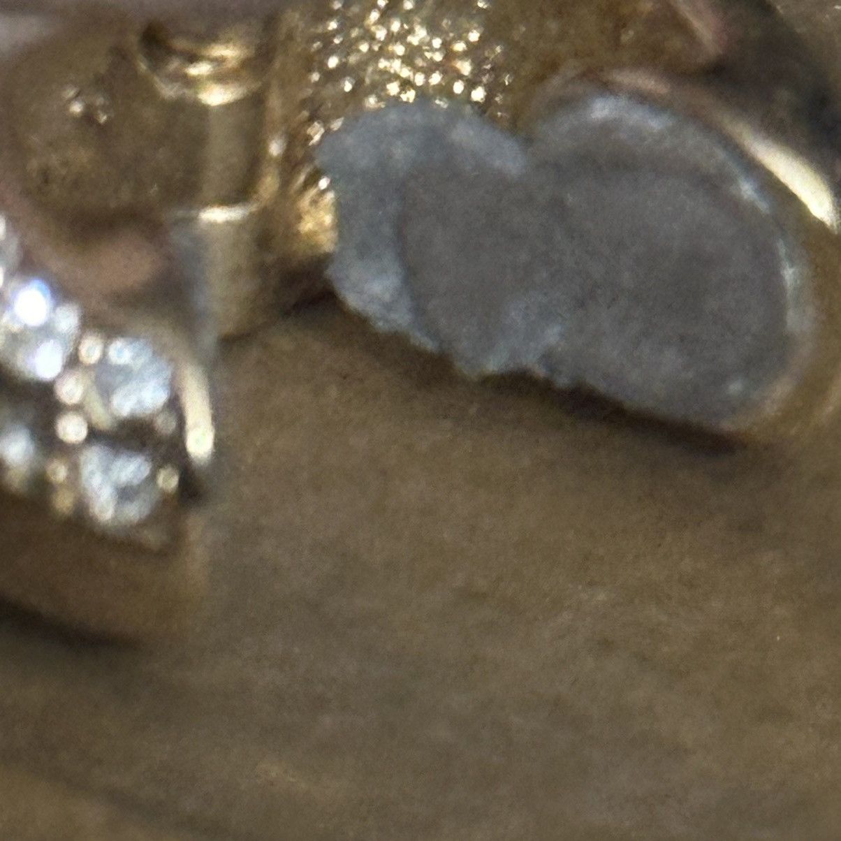 Vintage Vintage paved magnetic clip on hoop earrings Size ONE SIZE - 3 Thumbnail