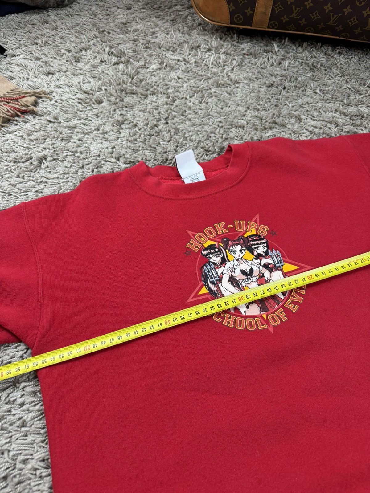 Hook-Ups × Japanese Brand Vintage sweatshirt crewneck Hook-Ups School of Evil y2k item Size US M / EU 48-50 / 2 - 4 Thumbnail