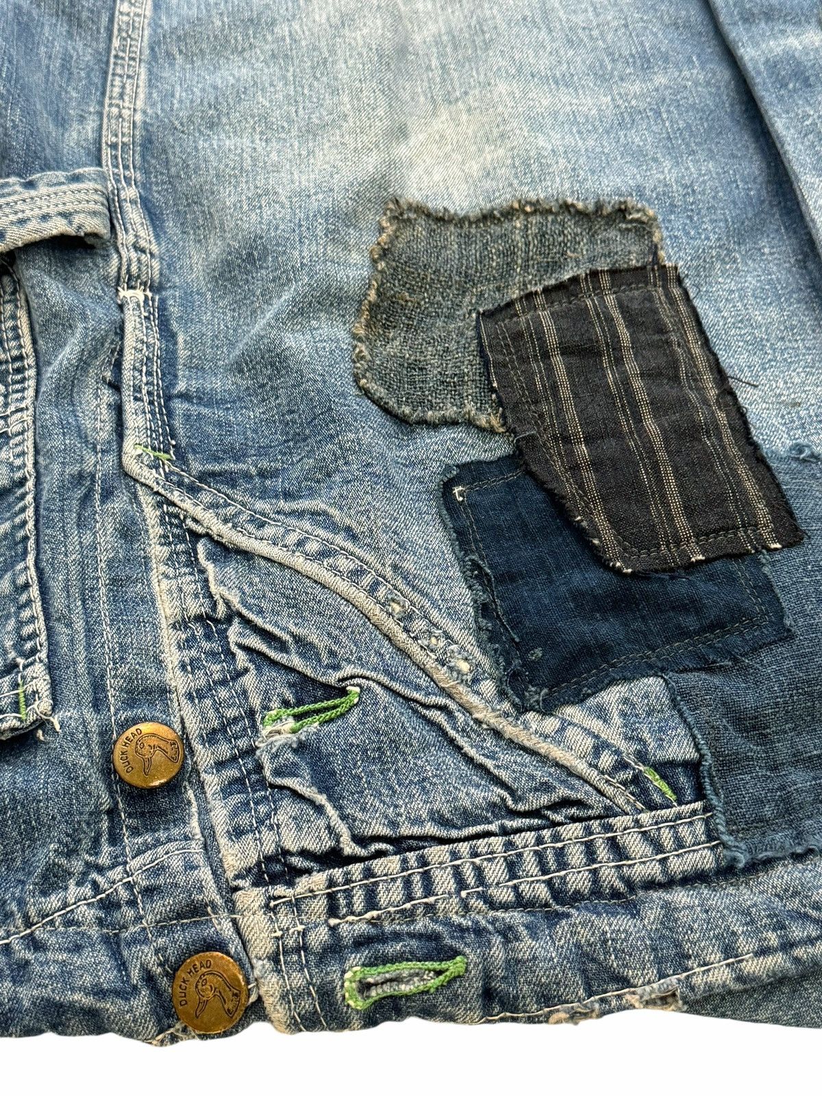 Greg Lauren $5,200 GRAIL 50/50 Modern Artist Coat Navajo Pattern & Denim Size US M / EU 48-50 / 2 - 7 Thumbnail
