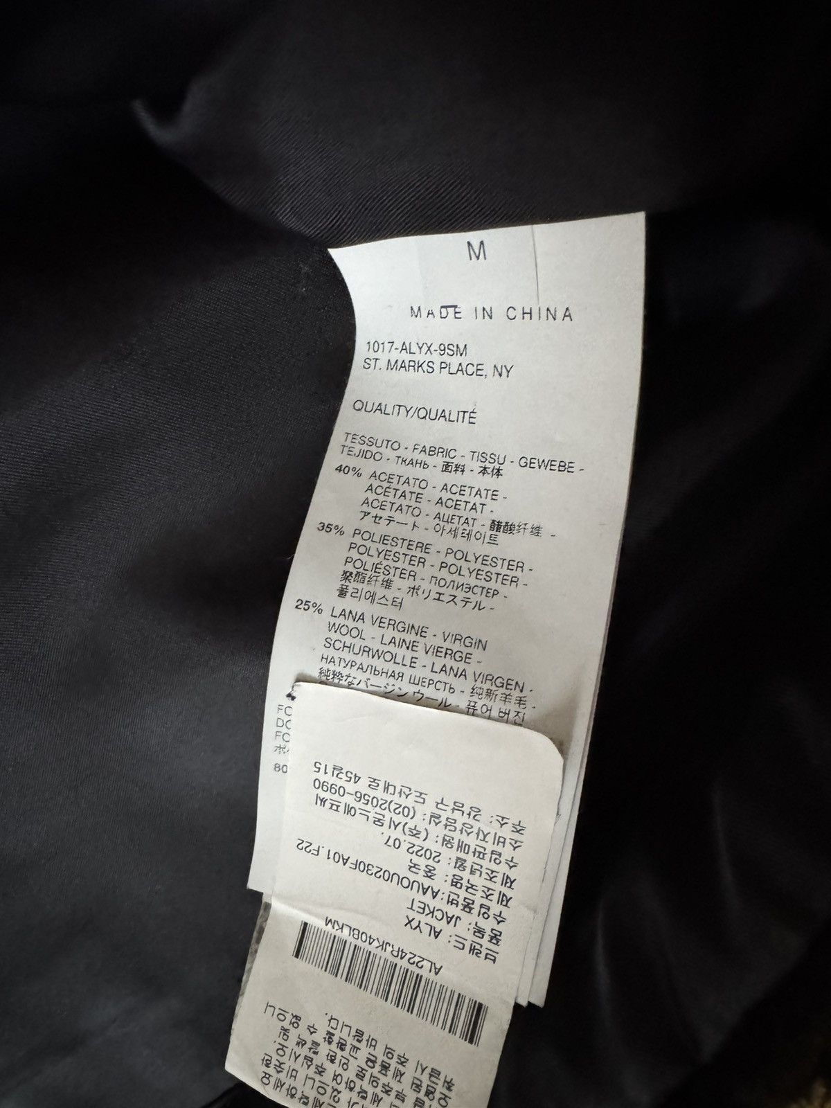 1017 ALYX 9SM × Alyx Alyx Faux Shearling Jacket Size US M / EU 48-50 / 2 - 3 Thumbnail