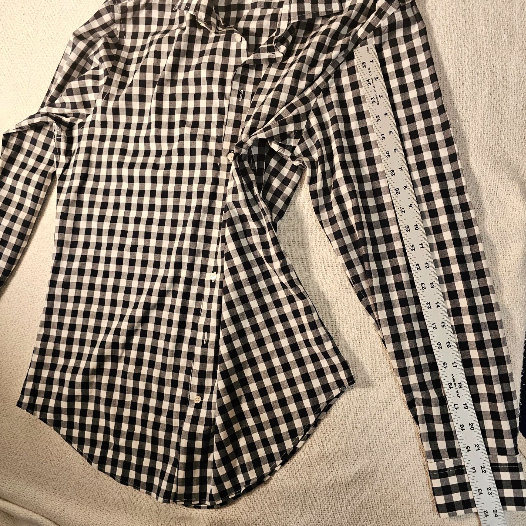 Vintage CALIBRATE Shirt Men's 16 34 35 Button Up Check Blue Long Sleeve No-iron Size US L / EU 52-54 / 3 - 5 Thumbnail
