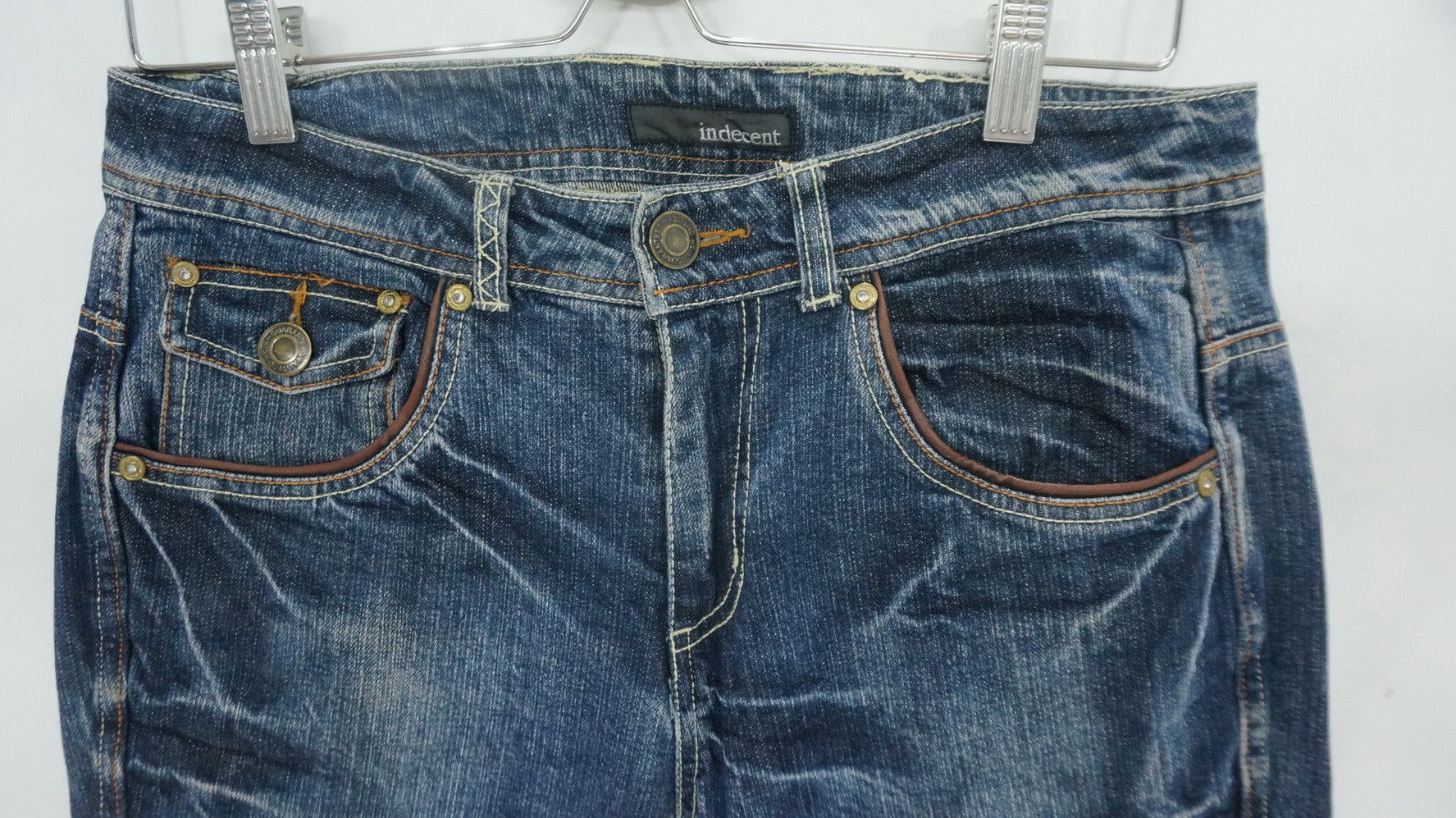 Japanese Brand Vintage INDECENT Japan Flared Jeans Size US 30 / EU 46 - 4 Thumbnail